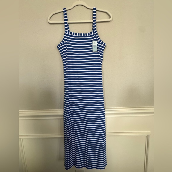 LOFT Dresses & Skirts - LOFT Blue and White Striped Dress NWT